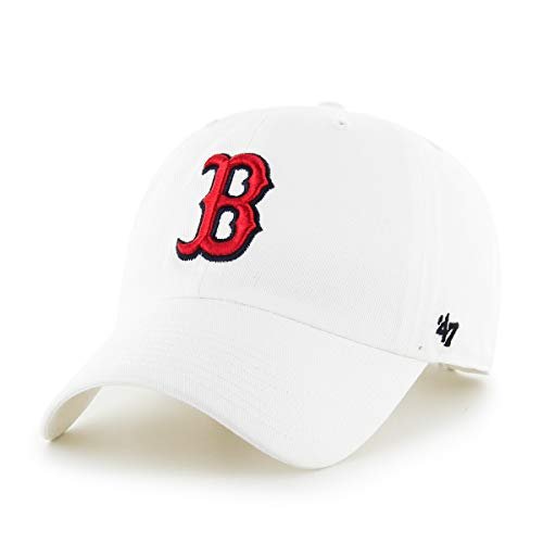 '47 Boston Red Sox White MLB Clean Up Cap - One-Size - Caps Fitted