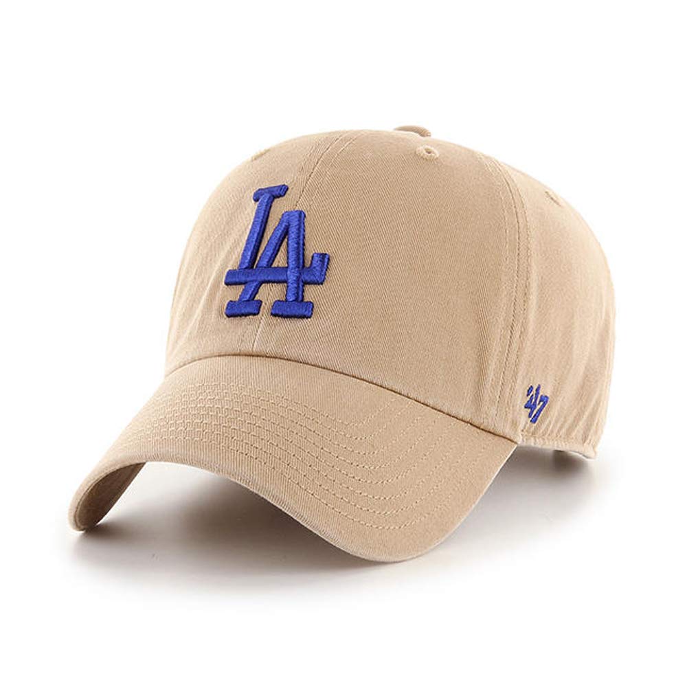 '47 Brand Los Angeles LA Dodgers Clean Up Hat Cap Khaki/Royal - Caps Fitted