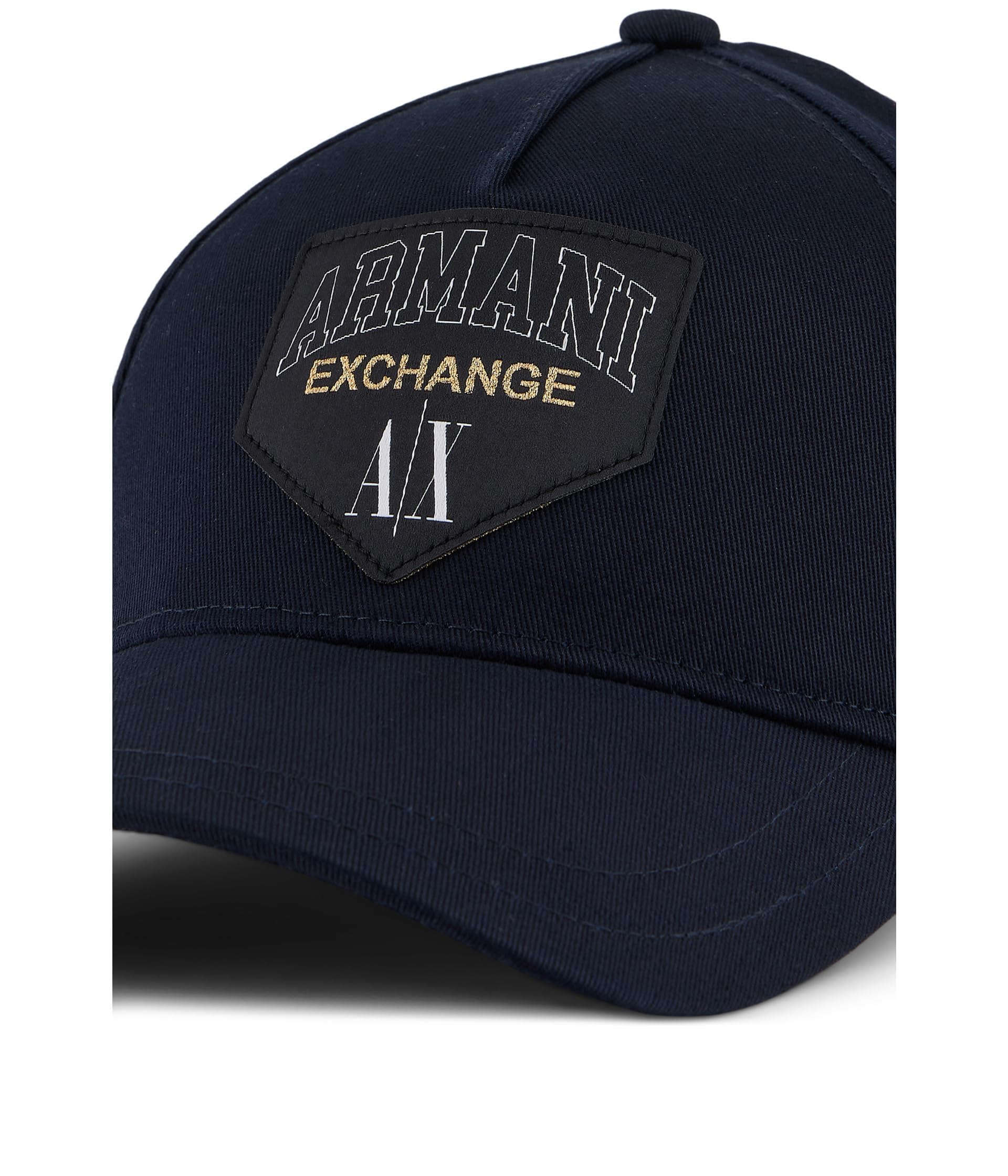 A | X ARMANI EXCHANGE Men's Collegiate Capsule Baseball Hat, Navy, One Size - Caps Fitted Caps Fitted Emporio Armani