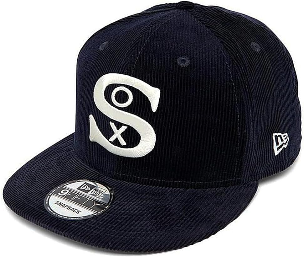 Chicago White Sox 9FIFTY Cooperstown 1917 World Series Corduroy Snapback Cap, Adjustable Hat - Caps Fitted Caps Fitted Default Title Caps