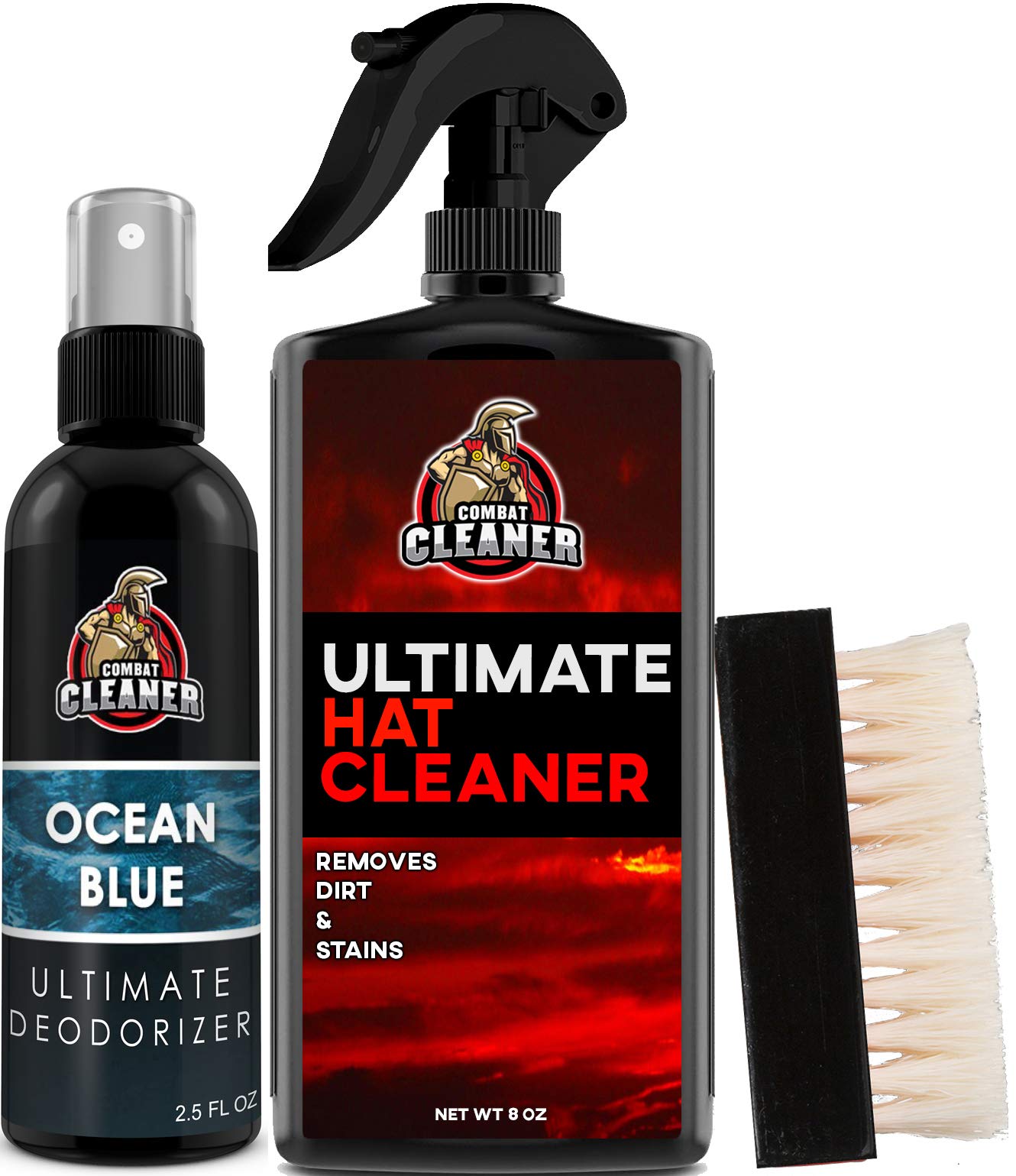 Combat Cleaner Ultimate Hat Cleaner Kit Used for All Types of Hats (Hat Cleaner Kit + Deodorizer) - Caps Fitted Caps Fitted Combat Cleaner