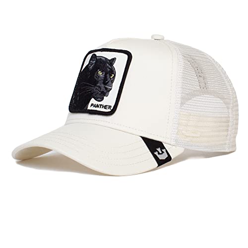 Goorin Bros. The Farm Unisex Original Adjustable Snapback Trucker Hat, White (Panther), One Size - Caps Fitted Caps Fitted Goorin Bros.