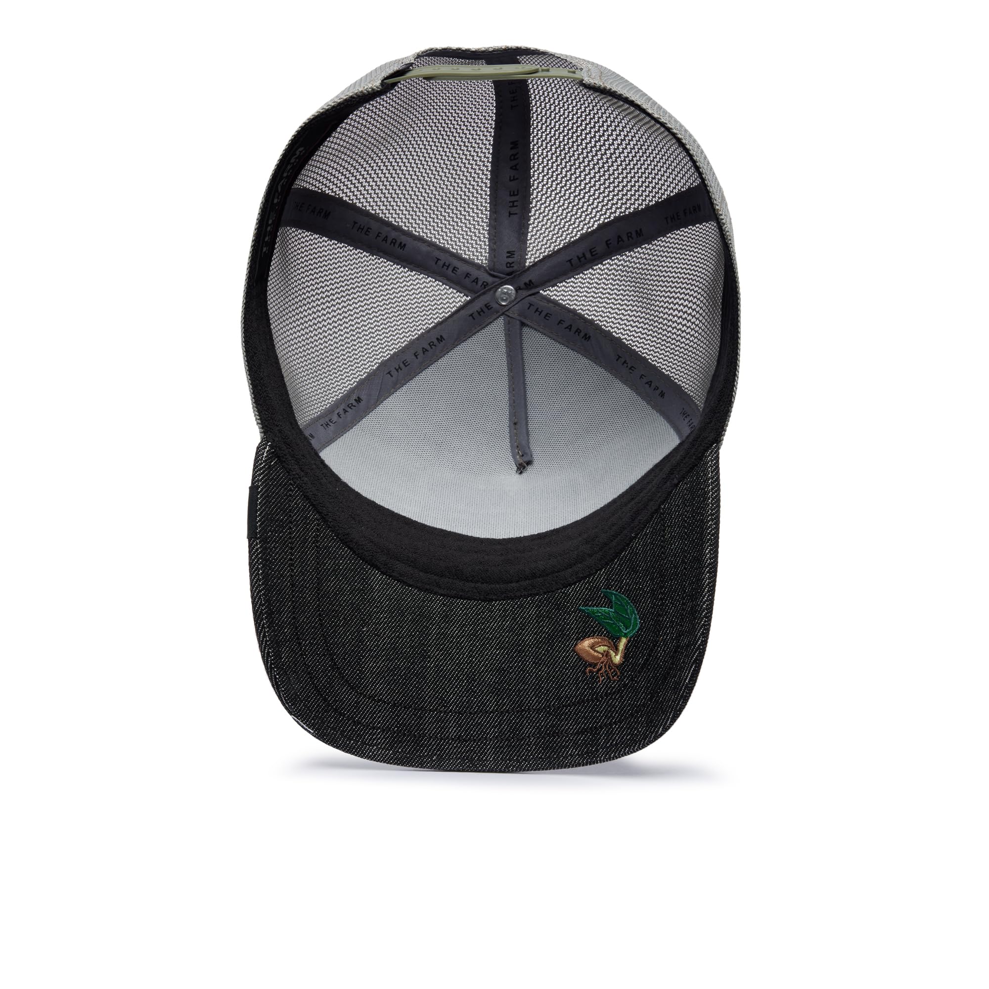 Goorin Bros. Unisex Silky Roots Collection Denim Adjustable Trucker Hat, Black (Silky Sheep), One Size - Caps Fitted Caps Fitted Goorin Bros.