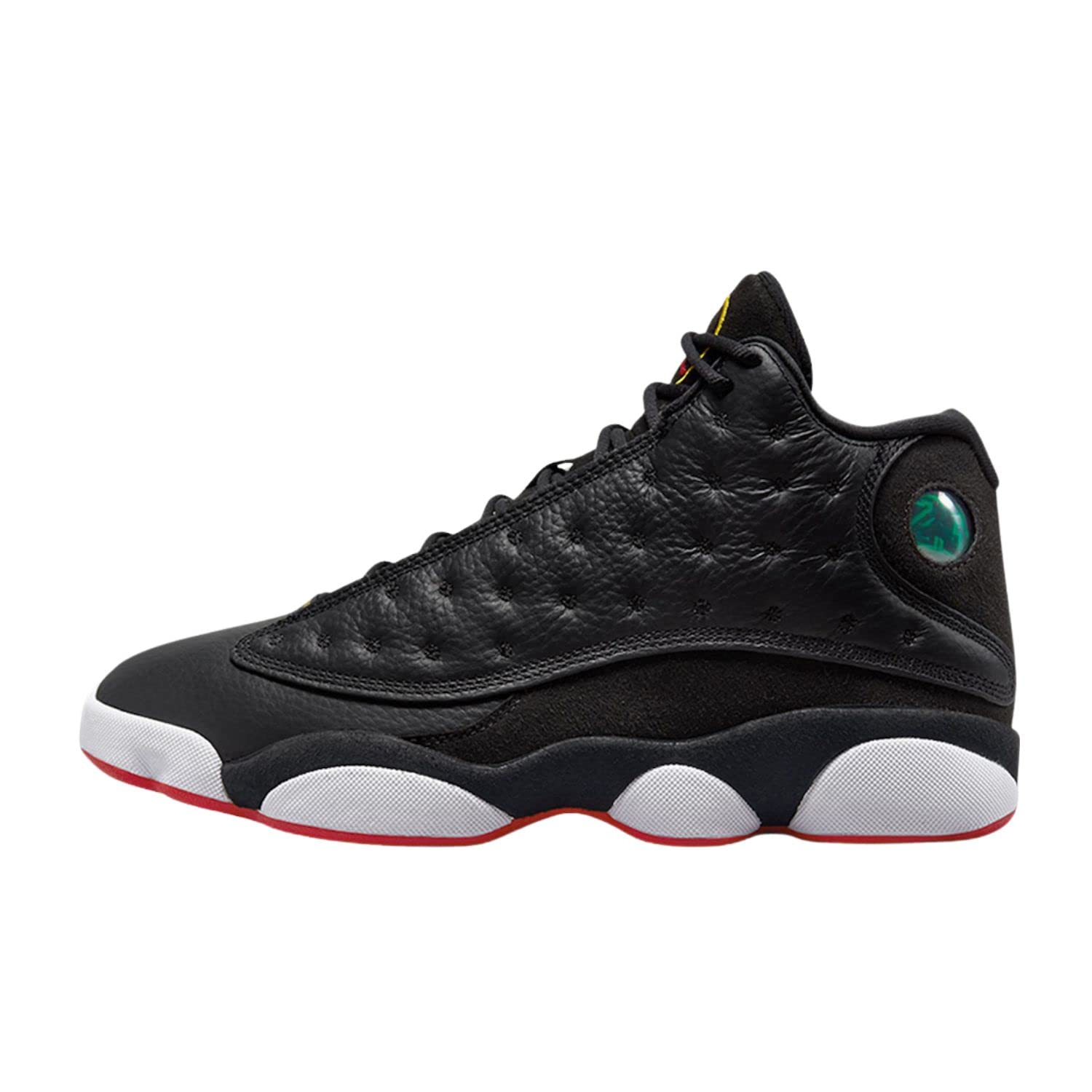 Jordan 13 Retro Mens Shoes (Black/Tour Red-White, us_Footwear_Size_System, Adult, Men, Numeric, Medium, Numeric_7) - Caps Fitted