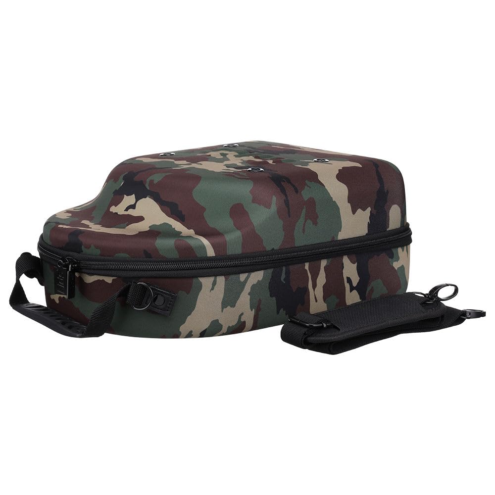 Lids Cap Luggage Container(Camo Exterior & Black Interior) - Durable Storage for Baseball Caps, Hat Organizer Holder for 6 Caps, Hat Travel Case, Carrier - Caps Fitted Caps Fitted Caps