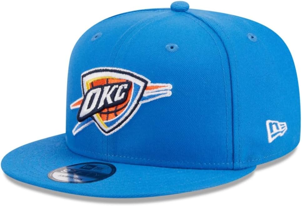 New Era Men's Adult Oklahoma City Thunder Blue 9Fifty Adjustable Hat - Caps Fitted