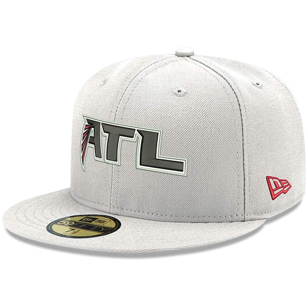 New Era Men's White Atlanta Falcons Omaha ATL 59FIFTY Fitted Hat - Caps Fitted Caps Fitted New Era
