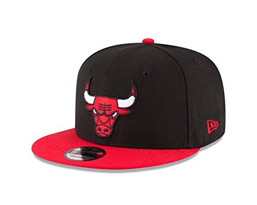 NEW ERA NBA Chicago Bulls Adult Men NBA 9Fifty 2Tone Snapback Cap,OSFA,Black - Caps Fitted Caps Fitted New Era