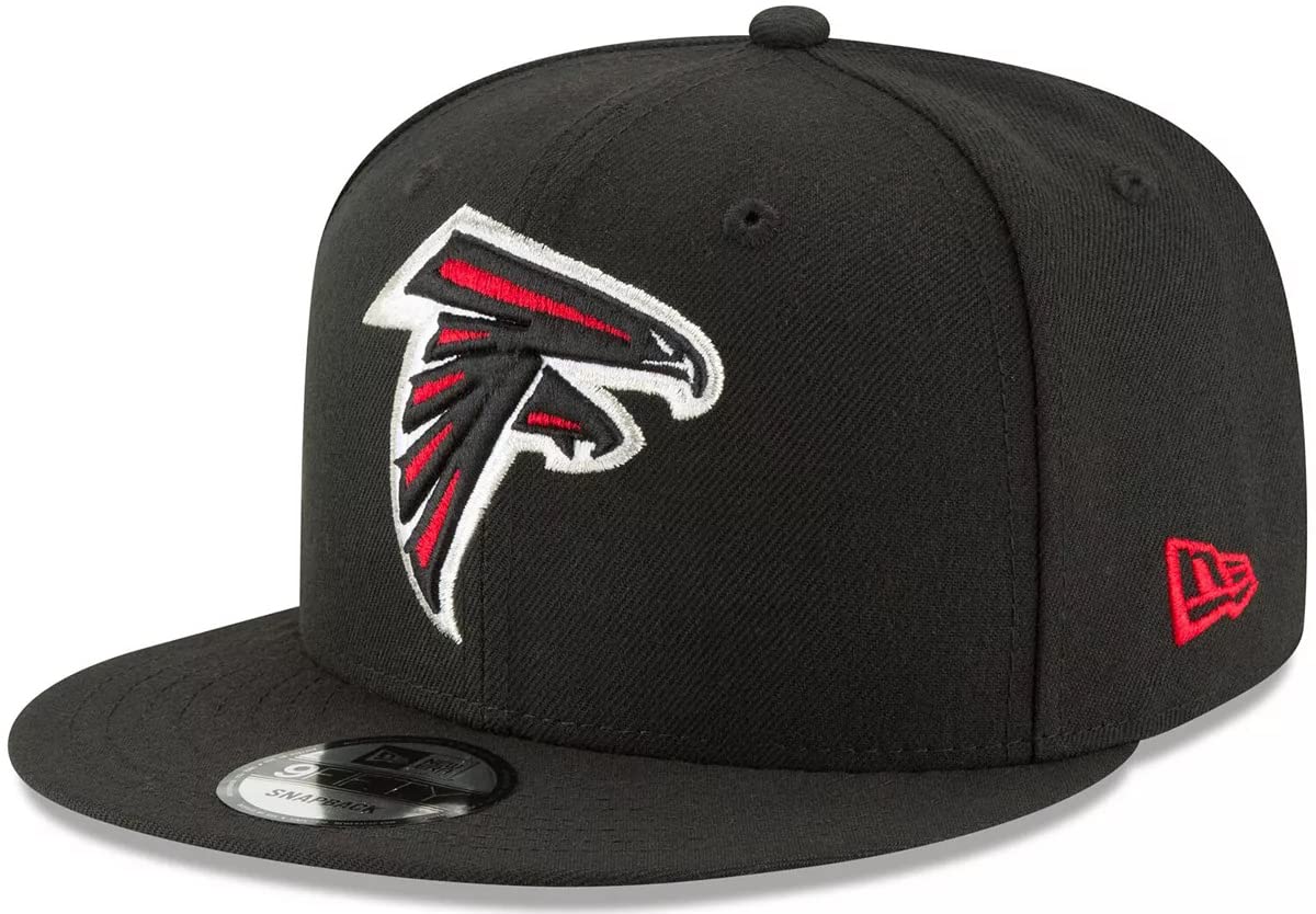 New Era NFL 9FIFTY Adjustable Snapback Hat Cap One Size Fits All (Atlanta Falcons) - Caps Fitted Caps Fitted New Era