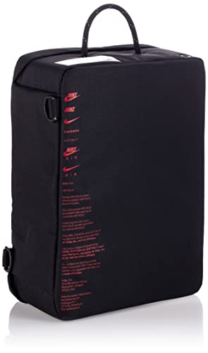 Nike Shoe Box Bag (12L) (Black/Black/University Red, 732 CU IN) - Caps Fitted